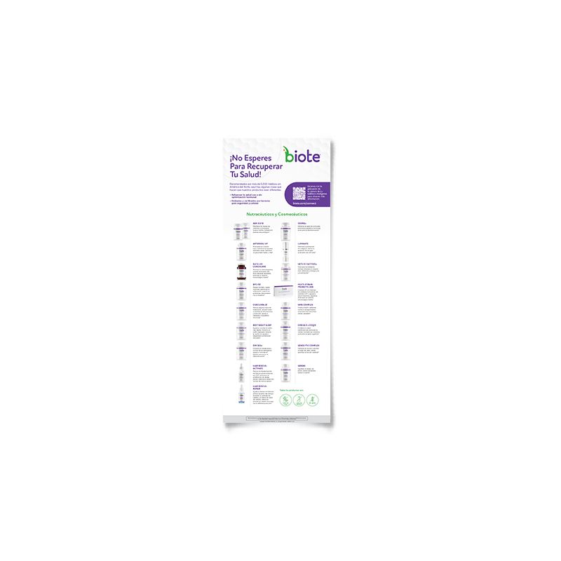  Nutraceutical & Cosmeceutical Poster Board - Spanish (13.2"x35")