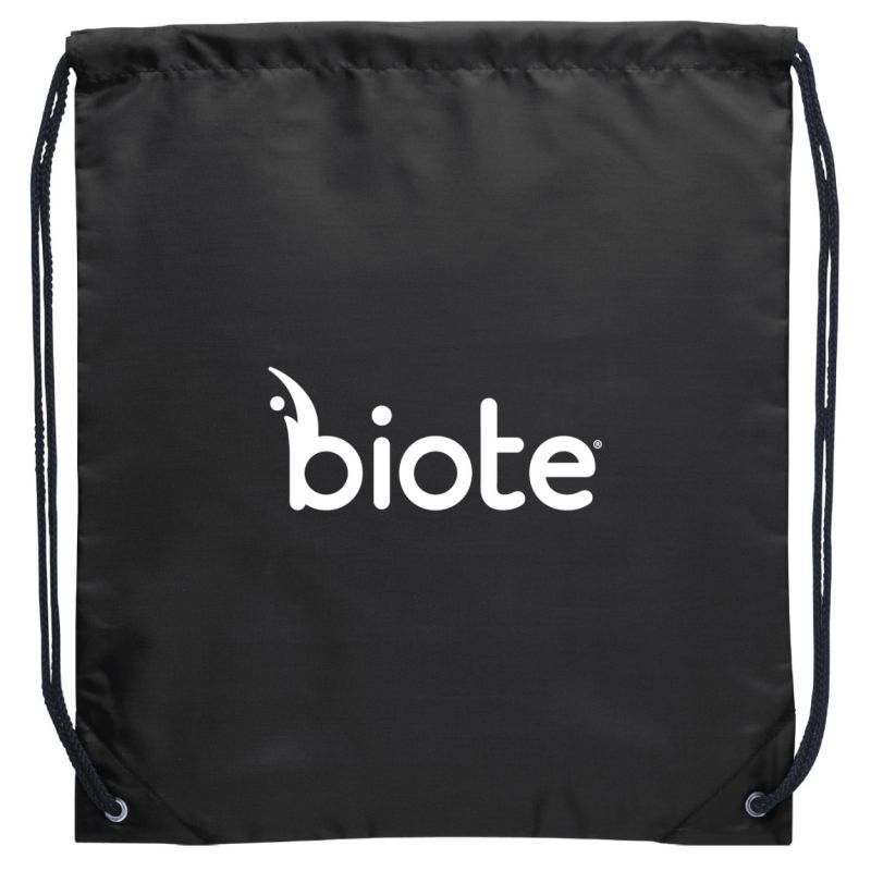 Drawstring Bag with Biote Logo (Black)