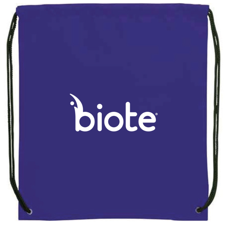 Drawstring Bag with Biote Logo (Purple)