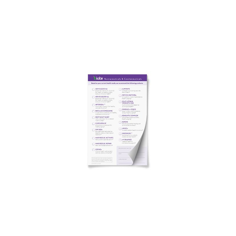 Nutraceutical Prescription Pad (English) (3 Pack)