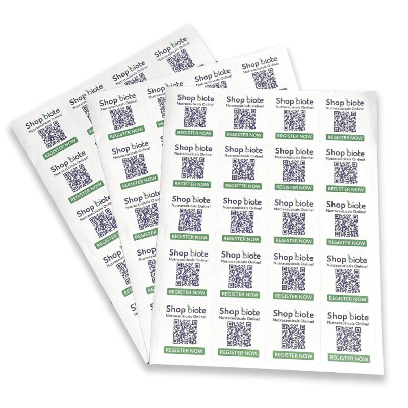 600ct.. – 2” x 2” Large Square Stickers – Online Store Registration