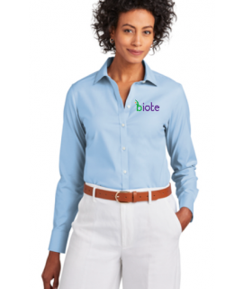 Biote (Ladies) Dress Shirt Light Blue