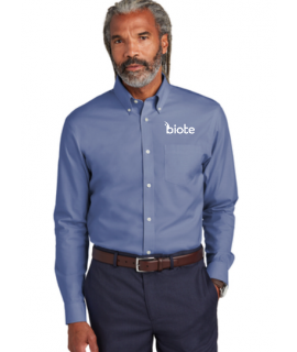 Biote (Mens) Dress Shirt - Dark Blue  