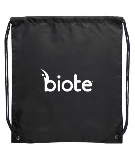 Drawstring Bag with Biote Logo (Black)
